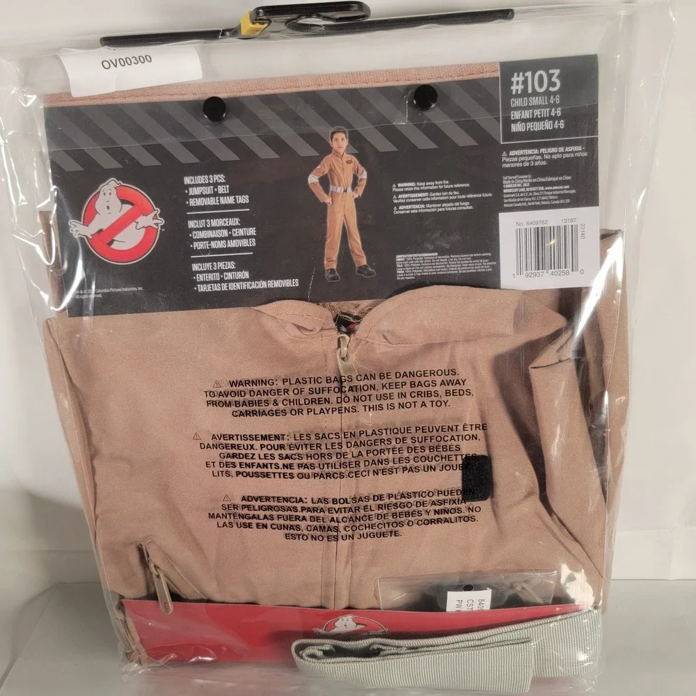 Ghostbusters Halloween Costume Cosplay Licensed‎ Boys Girls Small Size 4-6 New - Picture 5 of 7